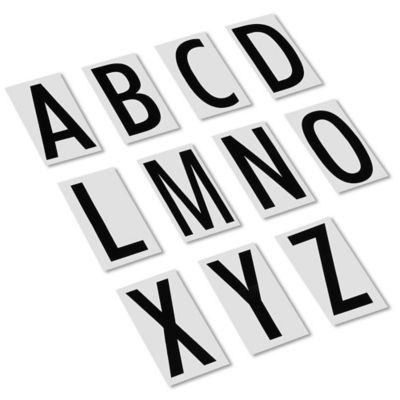 White Alphabet Letter Sticker Pack