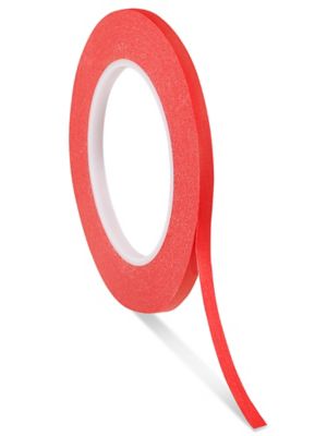 Red Masking Tape - 2 x 60 yds - ULINE - 12 Rolls - S-2491R