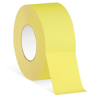 Cinta Gaffers - 1 x 50 yardas, Amarilla Fluorescente S-24747FY - Uline