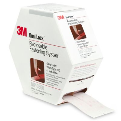 3M MP3560 Dual Lock&trade; Strips - 1" x 15', Clear S-7202