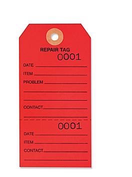 Repair Tags - #5, Red S-7220R