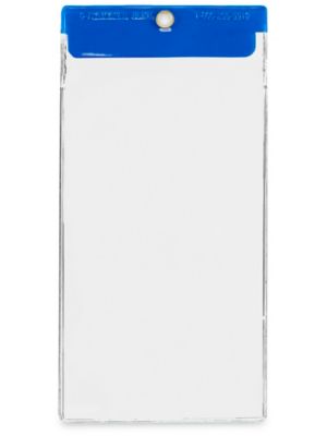 Vinyl Tag Protectors - #12, 4 x 8", Dark Blue S-7251DKBLU