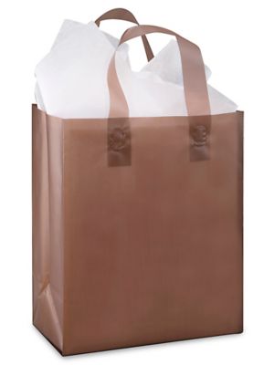 Colored Frosty Shoppers - 8 x 5 x 10", Cub, Chocolate S-7257CHOC