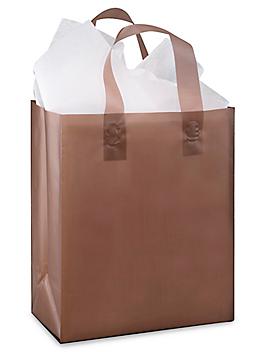 Colored Frosty Shoppers - 8 x 5 x 10", Cub, Chocolate S-7257CHOC