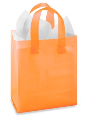 Colored Frosty Shoppers - 8 x 5 x 10, Cub, Orange