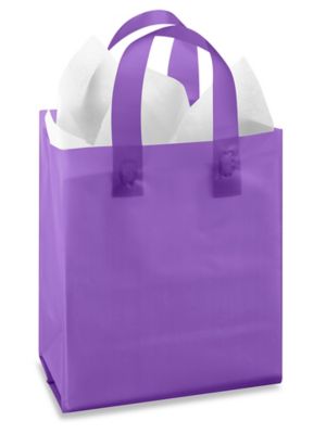 Purple shopping bags best sale