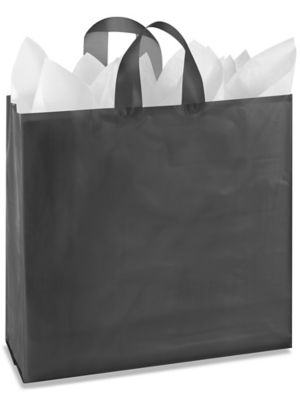 Colored Frosty Shoppers - 16 x 6 x 16", Queen, Black S-7259BL