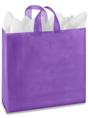 Colored Frosty Shoppers - 16 x 6 x 16", Queen, Purple S-7259PUR