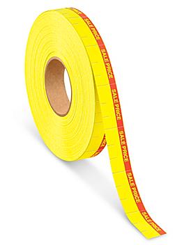 Monarch 1110&reg; Labels - "SALE PRICE", Yellow Removable S-7265