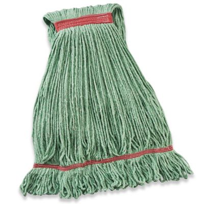 Heavy Duty Wet Mop Head 24 oz, Green S7271G Uline