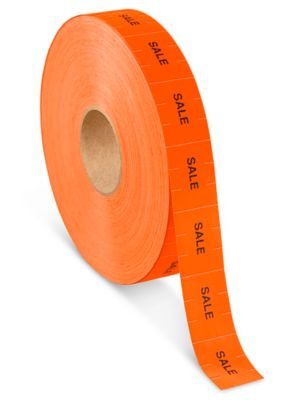Monarch 1115&reg; Labels - "SALE", Fluorescent Red Removable S-7286