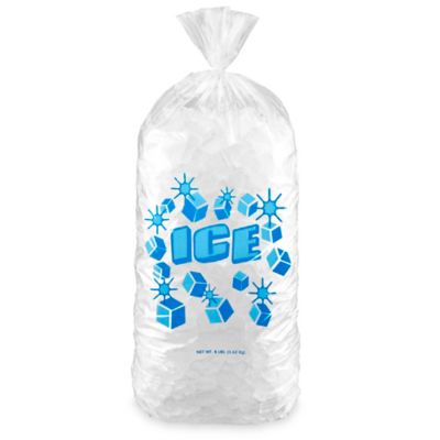  Bolsas de hielo de plástico transparente de 13.5 x 28 (1.75)  mil 20 lbs. Bolsas de hielo de plástico de baja densidad/MET (500 bolsas) :  Industrial y Científico