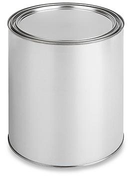 Unlined Metal Paint Can with Lid - 1 Quart S-7343