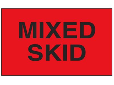 "Mixed Skid" Label - 3 x 5"