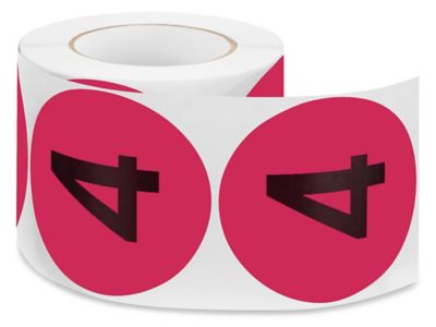 4" Circle Labels - "4" S-7403