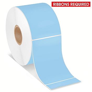 Desktop Thermal Transfer Labels - Blue, 2 x 3", Ribbons Required S-7422BLU