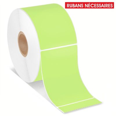 Desktop Thermal Transfer Labels - Green, 2 x 3", Ribbons Required S-7422G