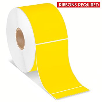 Desktop Thermal Transfer Labels - Yellow, 2 x 3", Ribbons Required S-7422Y