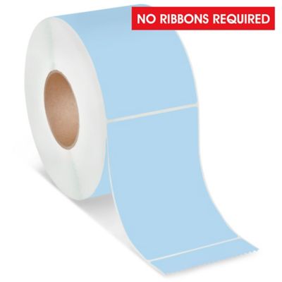 Industrial Direct Thermal Labels - Blue, 4 x 6" S-7437BLU