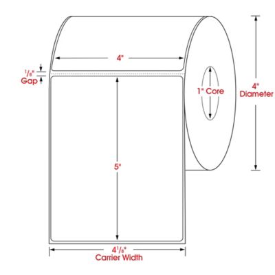 Desktop Direct Thermal Labels - 4 x 5