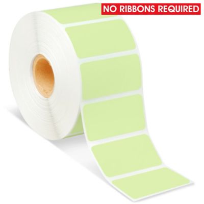 Desktop Direct Thermal Labels - Green, 2 x 1" S-7442G