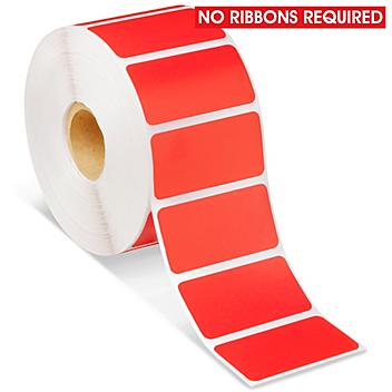 Desktop Direct Thermal Labels - Red, 2 x 1" S-7442R