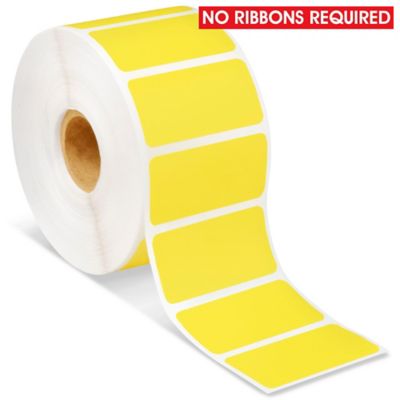 Desktop Direct Thermal Labels - Yellow, 2 x 1" S-7442Y