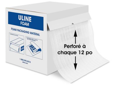 Uline Foam Roll - 1/8", 24" x 175', Perforated S-744