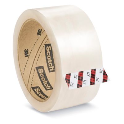 3M 371 Carton Sealing Tape - 2" x 55 yds, Clear S-746