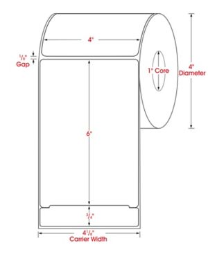 4 1/4 x 6 3/4 Premium Shipping Labels