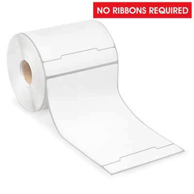 6 X 11 Thermal Transfer - Industrial Thermal Printer Labels - Permanent  Paper - 8 Roll OD - White - 4 Rolls/Case