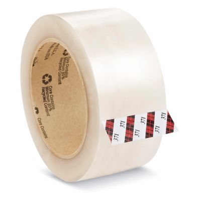 Sure-Max Cinta de embalaje de cartón premium de 1.8 mil, 330 pies (110  yardas), transparente, 2 cajas (72 rollos en total)