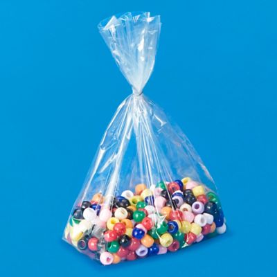 4 x 2 x 8" 1 Mil Gusseted Poly Bags S-7490