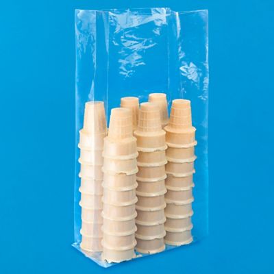 8 x 4 x 18" 1 Mil Gusseted Poly Bags S-7494