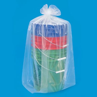 Poly Plastic Bags 20 x 18 x 36, 3 Mil Gusseted, Clear - ULINE - Carton of 100 - S-7508