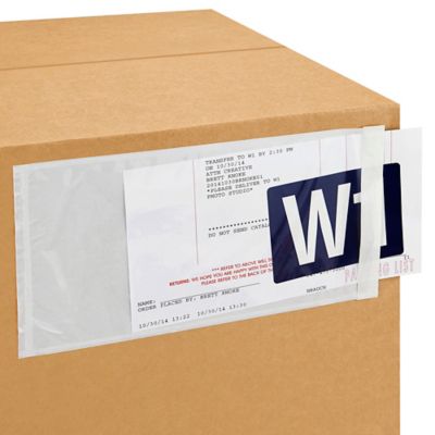 Top Loading Packing List Envelopes Clear, 12 X 15 S-2982, 55% OFF