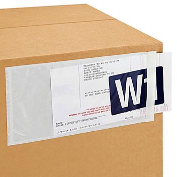 Side Loading Packing List Envelopes - Clear, 5 1/2 x 10" S-751