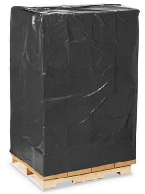 54 x 44 x 96" 2 Mil Black Pallet Covers S-7525