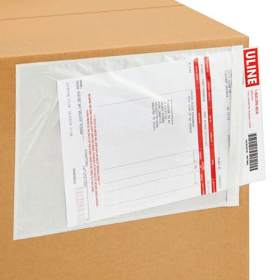 Top Loading Packing List Envelopes Clear, 12 X 15 S-2982, 55% OFF