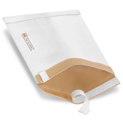 Uline White Self-Seal Padded Mailers #1 Skid Lot - 7 1/4 x 12" S-7530S