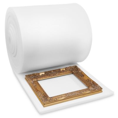 Uline Soft Foam Sheets - White, 1 thick, 48 x 96