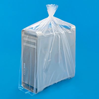 10 Extra Large Heavy Duty 24'' x 35'' / 4 Mil Clear Flat Plastic Bags 24x35