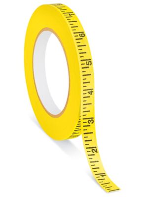 Measurement Tape - 1/2 x 150', Standard, Yellow - ULINE - 6 Rolls - S-7585