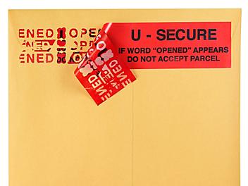 U-Secure Security Tape Strips - 2 x 9" S-7590