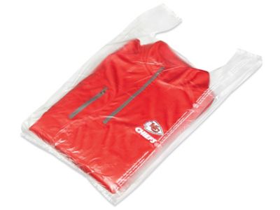 strække kalk 945 T-Shirt Bags - .5 Mil, 12 x 7 x 22", Clear S-7628 - Uline