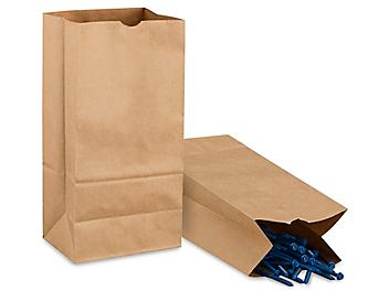 Hardware Paper Bags - 6 1/8 x 4 1/6 x 12 7/16", #8 S-7630