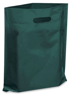 Plastic Shopping Bags - Die Cut Handle Bags - 12 x 15, Clear - ULINE - Carton of 500 - S-7632C