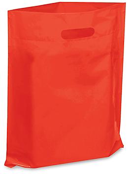 Die Cut Handle Bags - 12 x 15", Red S-7632R
