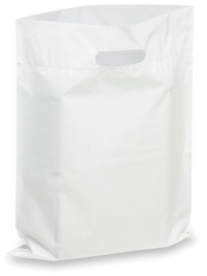 Reusable Shopping Bags - 12 x 10 x 14, White S-14328W - Uline