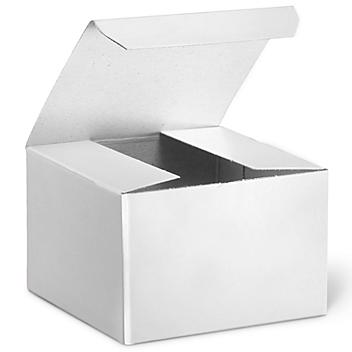 Gift Boxes - 3 x 3 x 2", White Gloss S-7633